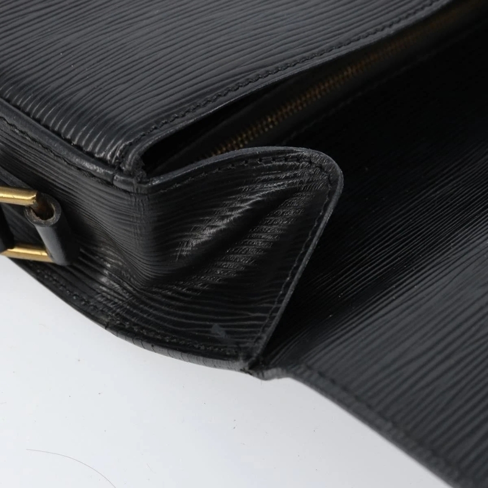 LOUIS VUITTON Epi Saint Cloud GM Shoulder Bag Black Noir - Picture 12 of 16